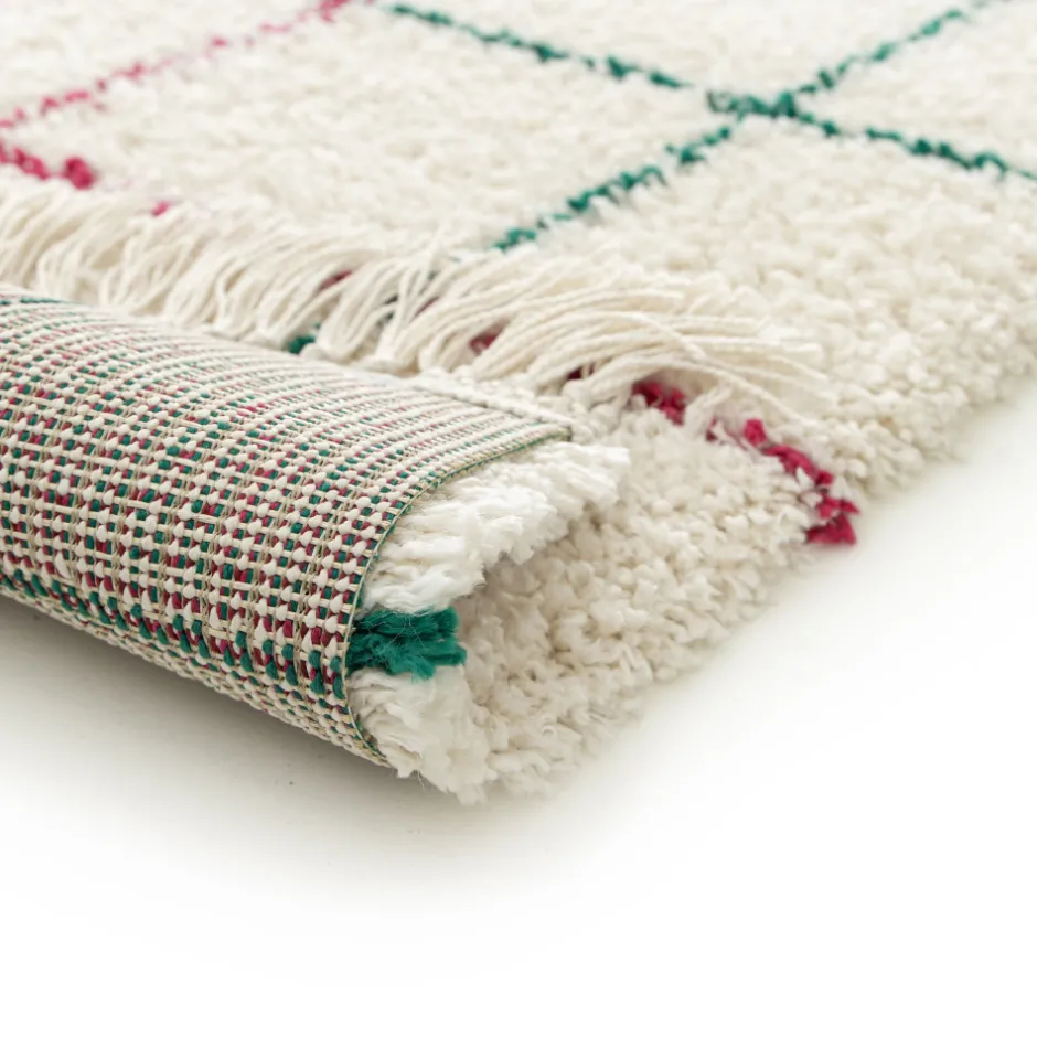 Online Drawer MOKA Tapis à motif quadrillage coloré