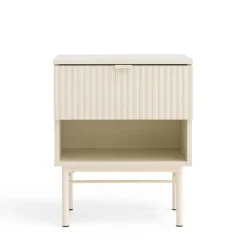 Sale Drawer MOLLY Table de chevet 1 tiroir, 1 niche en bois et métal