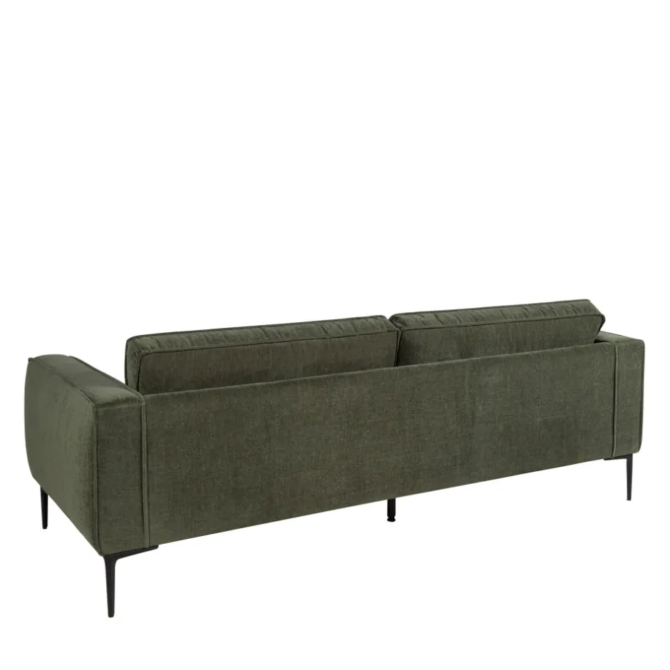New Drawer MONTEBELLO Canapé droit 3 places en tissu et pieds en métal