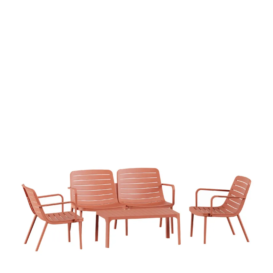 Discount Drawer MORO Salon de jardin 4 places en résine