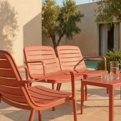 Discount Drawer MORO Salon de jardin 4 places en résine