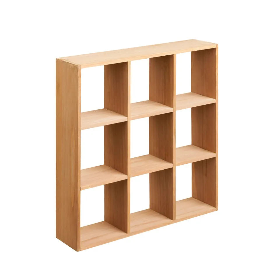 New House Nordic MOSS Étagère murale carrée en bois 46x46cm