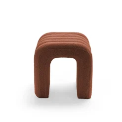 New Drawer MUI Tabouret rembourré en tissu bouclette