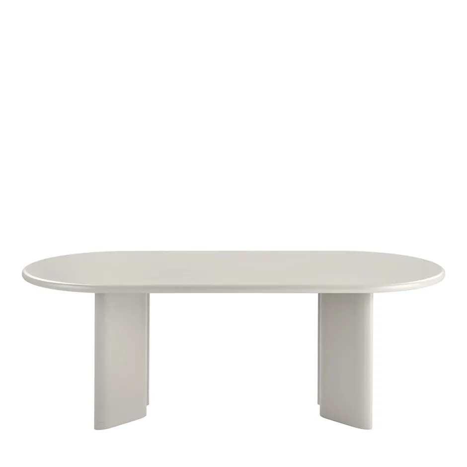 New House Nordic NAGANO Table à manger 10 personnes ovale en bois