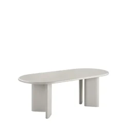 New House Nordic NAGANO Table à manger 10 personnes ovale en bois