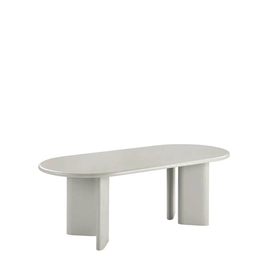 New House Nordic NAGANO Table à manger 10 personnes ovale en bois