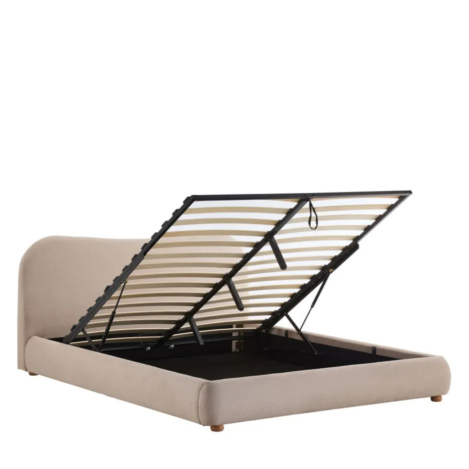 Hot Drawer NAPO Lit coffre en tissu 160x200cm