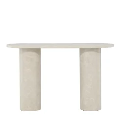 Clearance Venture Home NARVIK Console ovale effet marbre L130cm