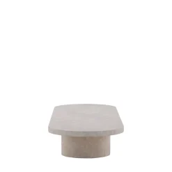 New Venture Home NARVIK Table basse ovale effet marbre 190x60cm