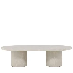 Clearance Venture Home NARVIK Table basse ovale effet marbre 120x60cm