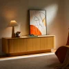 Online Drawer NAVAN Meuble tv 3 portes en bois L160cm
