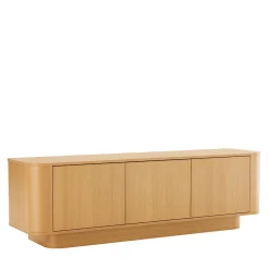 Online Drawer NAVAN Meuble tv 3 portes en bois L160cm