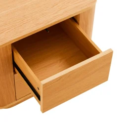 New Drawer NAVAN Table de chevet 2 tiroirs en bois