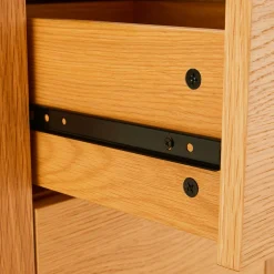 New Drawer NAVAN Table de chevet 2 tiroirs en bois