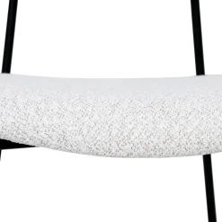 Discount Drawer NELLY Lot de 2 chaises en tissu bouclette et métal