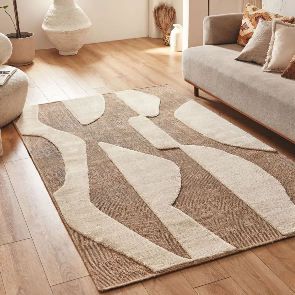 Hot Drawer NEON Tapis bohème à motif géométrique
