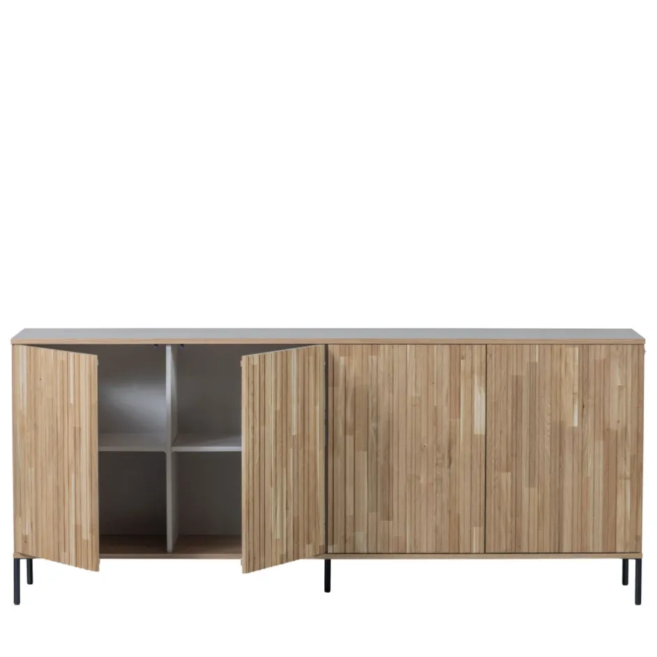 Online Woood NEW GRAVURE Buffet 4 portes en bois L200cm
