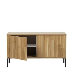 Woood NEW GRAVURE Meuble TV 2 portes en bois L100cm