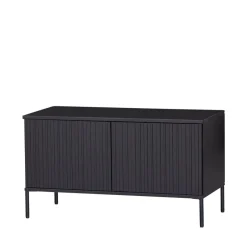 Woood NEW GRAVURE Meuble TV 2 portes en bois L100cm