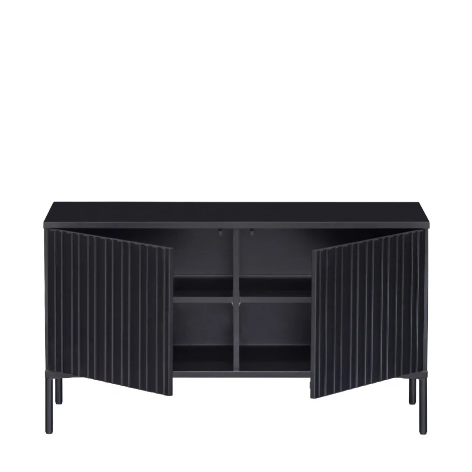 Woood NEW GRAVURE Meuble TV 2 portes en bois L100cm