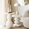 House Nordic NEWTOWN Table d'appoint ronde en fibre d'argile 40x40cm