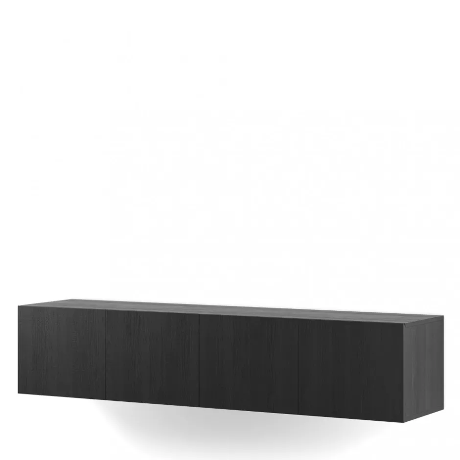 Discount No name NEXA Meuble TV suspendu 4 portes en bois L180cm