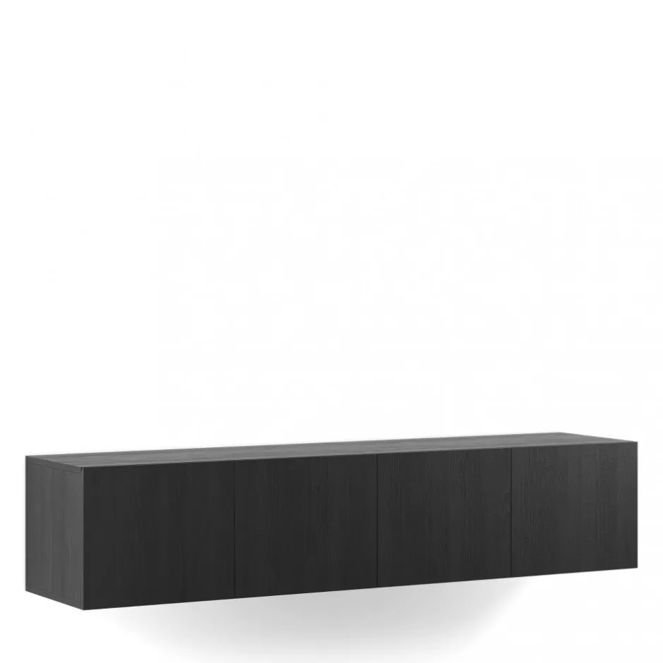 Discount No name NEXA Meuble TV suspendu 4 portes en bois L180cm