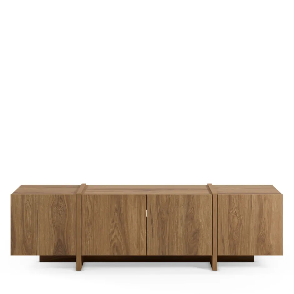 Drawer NICOLE Meuble TV 4 portes en bois 180cm