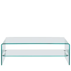 Clearance Drawer NIDO Table basse double plateau en verre L110cm