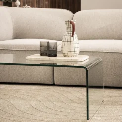 Sale Drawer NIDO Table basse en verre L110cm