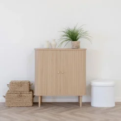 Best House Nordic NIKKO Buffet 2 portes coulissantes en bois H87cm