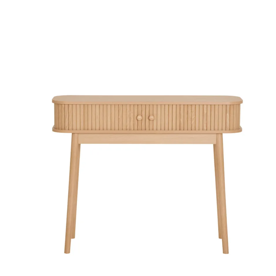 House Nordic NIKKO Console 2 portes coulissantes en bois L100cm
