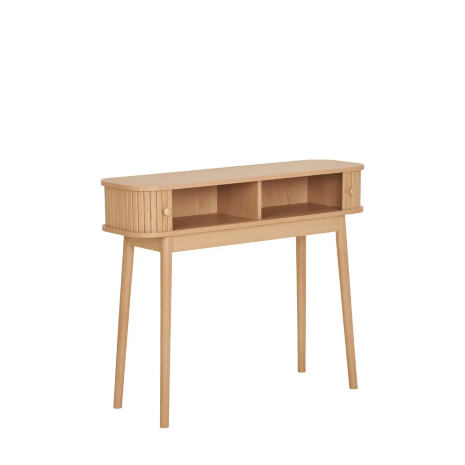 House Nordic NIKKO Console 2 portes coulissantes en bois L100cm