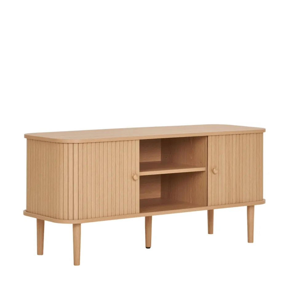Outlet House Nordic NIKKO Meuble tv 2 portes coulissantes en bois L113cm