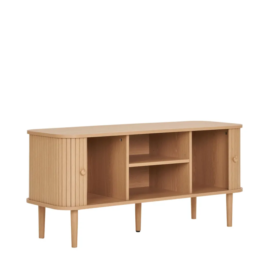 Outlet House Nordic NIKKO Meuble tv 2 portes coulissantes en bois L113cm