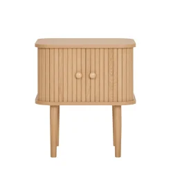 New House Nordic NIKKO Table de chevet 2 portes coulissantes en bois