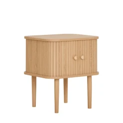 New House Nordic NIKKO Table de chevet 2 portes coulissantes en bois
