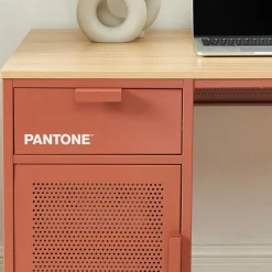 Discount Pantone NINO Bureau 1 porte 1 tiroir en métal L120cm