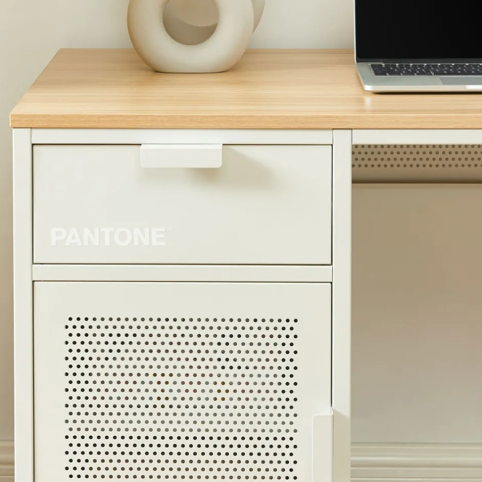 Discount Pantone NINO Bureau 1 porte 1 tiroir en métal L120cm