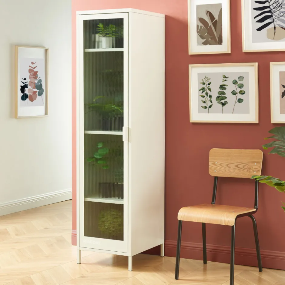 Discount Pantone NINO Colonne de rangement 1 porte en métal H180cm