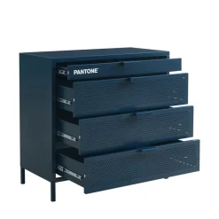 Online Pantone NINO Commode 4 tiroirs en métal L80cm