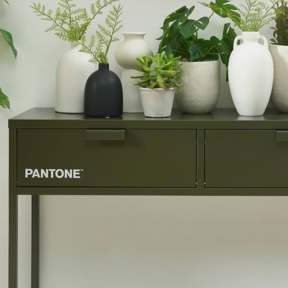 Sale Pantone NINO Console 2 tiroirs en métal L100cm