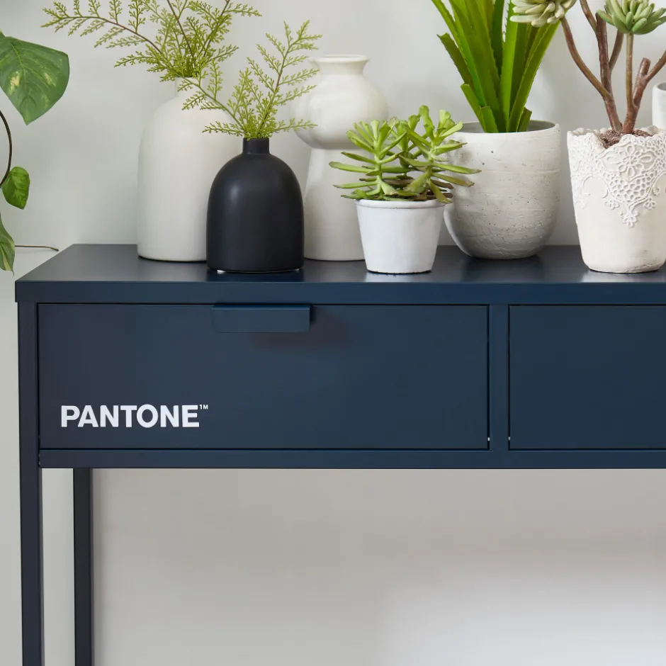 Sale Pantone NINO Console 2 tiroirs en métal L100cm