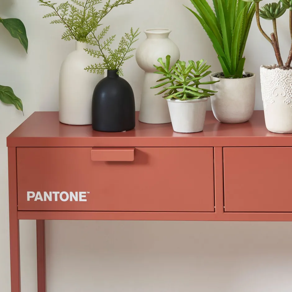 Sale Pantone NINO Console 2 tiroirs en métal L100cm