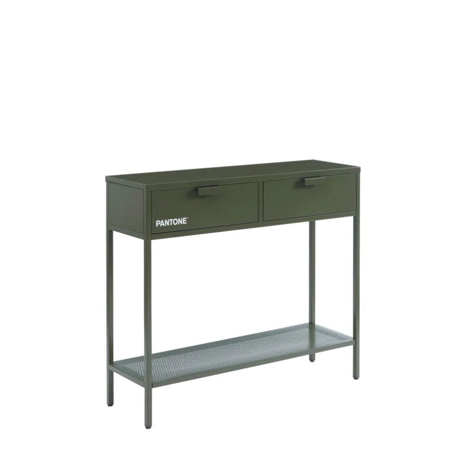 Sale Pantone NINO Console 2 tiroirs en métal L100cm