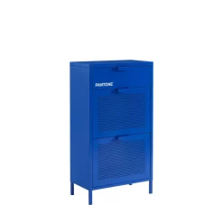 Outlet Pantone NINO Meuble à chaussures 2 portes 1 tiroir en métal L55cm