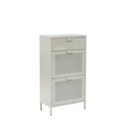 Outlet Pantone NINO Meuble à chaussures 2 portes 1 tiroir en métal L55cm