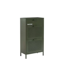 Outlet Pantone NINO Meuble à chaussures 2 portes 1 tiroir en métal L55cm