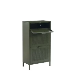 Outlet Pantone NINO Meuble à chaussures 2 portes 1 tiroir en métal L55cm