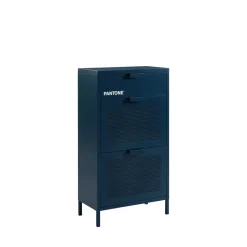 Outlet Pantone NINO Meuble à chaussures 2 portes 1 tiroir en métal L55cm